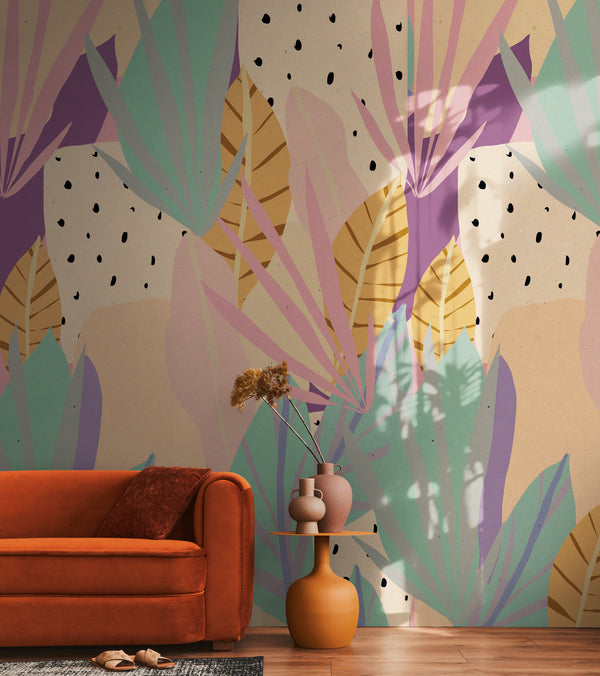 High-Quality Beige Modern Photo Wallpaper