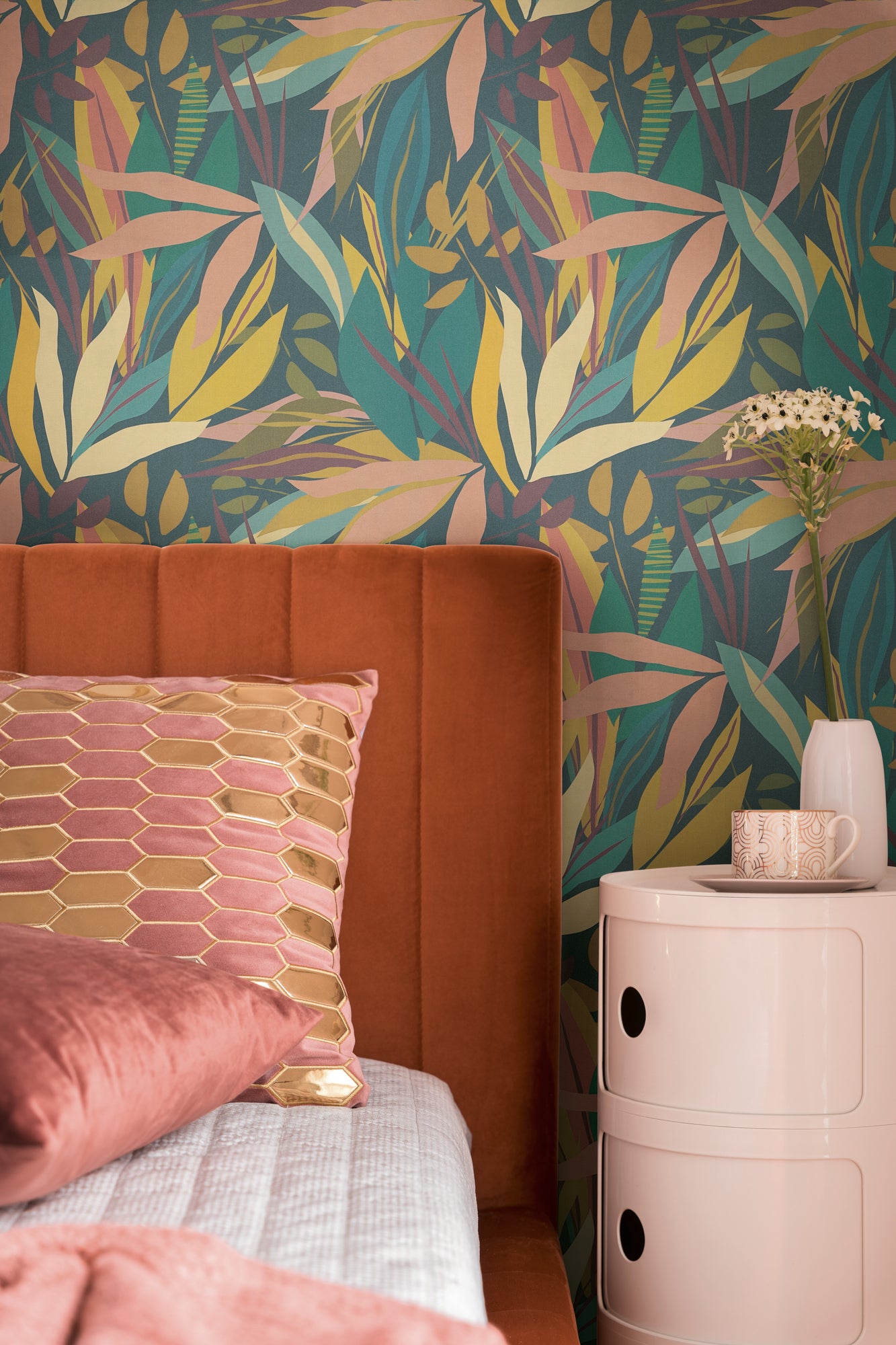 Hochwertige  Tapete aus der Kollektion Anna D'Andrea in Blau