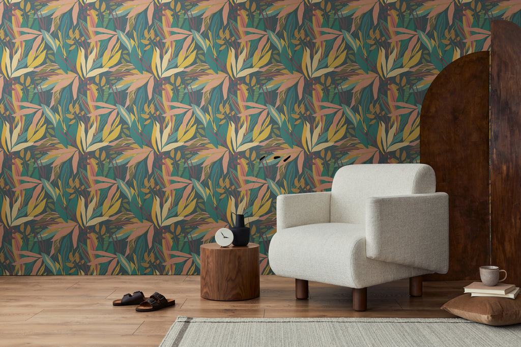 Hochwertige  Tapete aus der Kollektion Anna D'Andrea in Blau