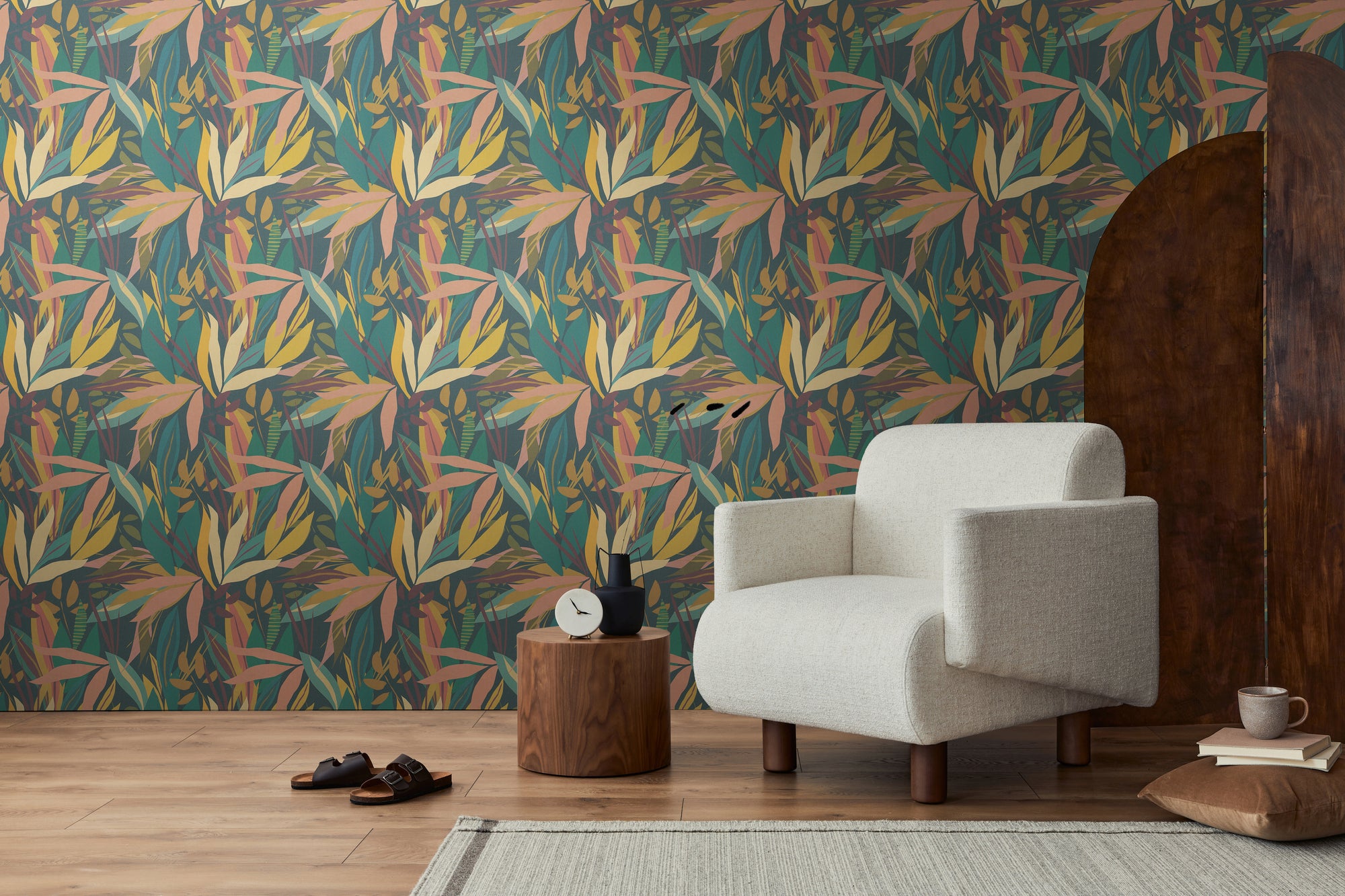 Hochwertige  Tapete aus der Kollektion Anna D'Andrea in Blau