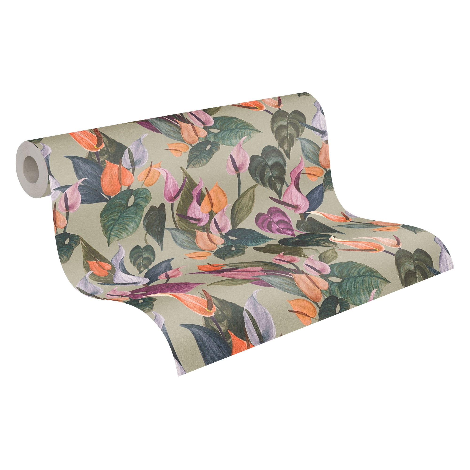 Hochwertige  Tapete aus der Kollektion Anna D'Andrea in Grau