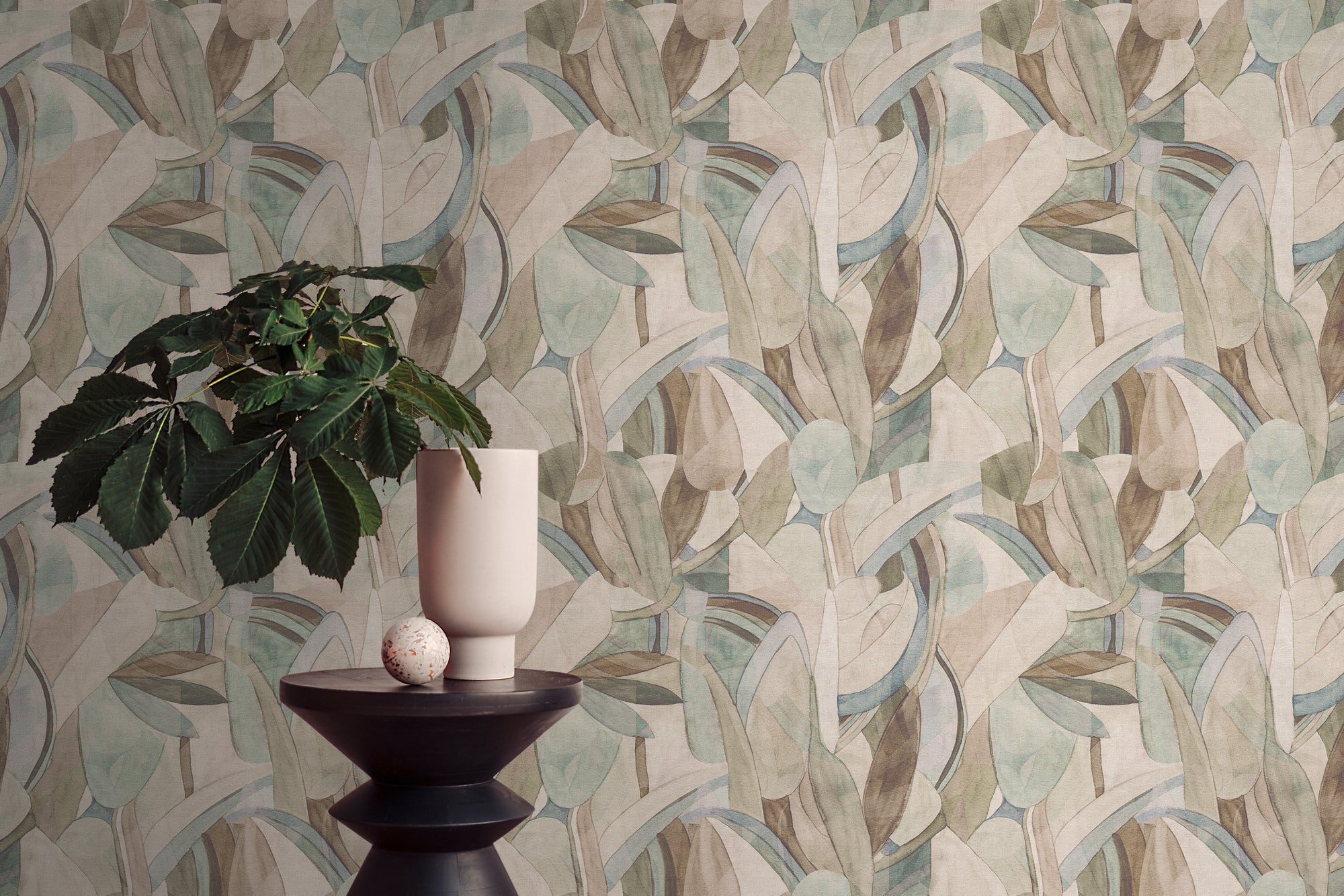 Hochwertige  Tapete aus der Kollektion Anna D'Andrea in Blau