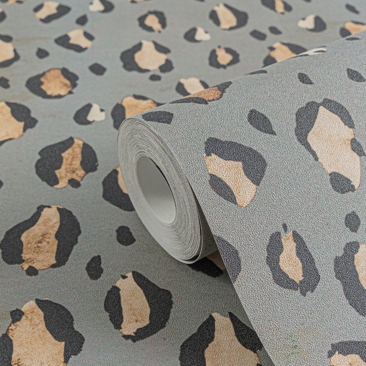 High-Quality Non-Woven Wallpaper Grey Animals
