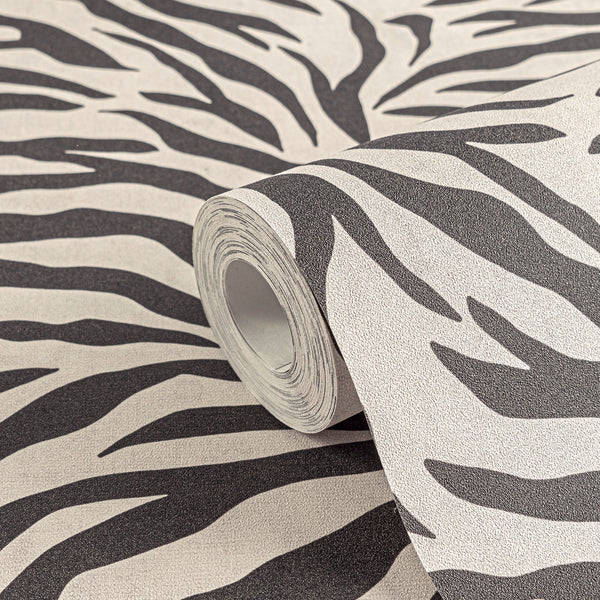 High-Quality Non-Woven Wallpaper Black Animals