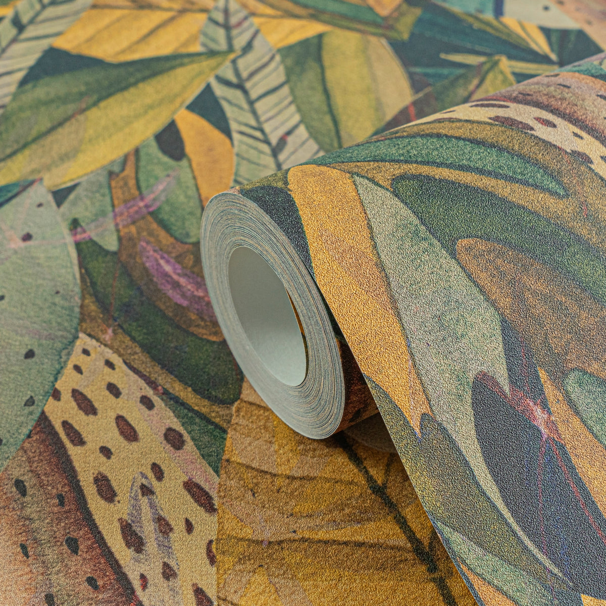 Premium Non-Woven Wallpaper Yellow Floral