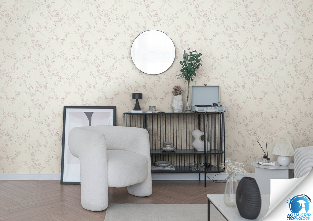 Hochwertige  Tapete aus der Kollektion WOW in Weiß