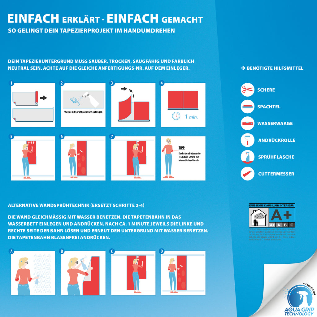 Hochwertige  Tapete aus der Kollektion WOW in Weiß