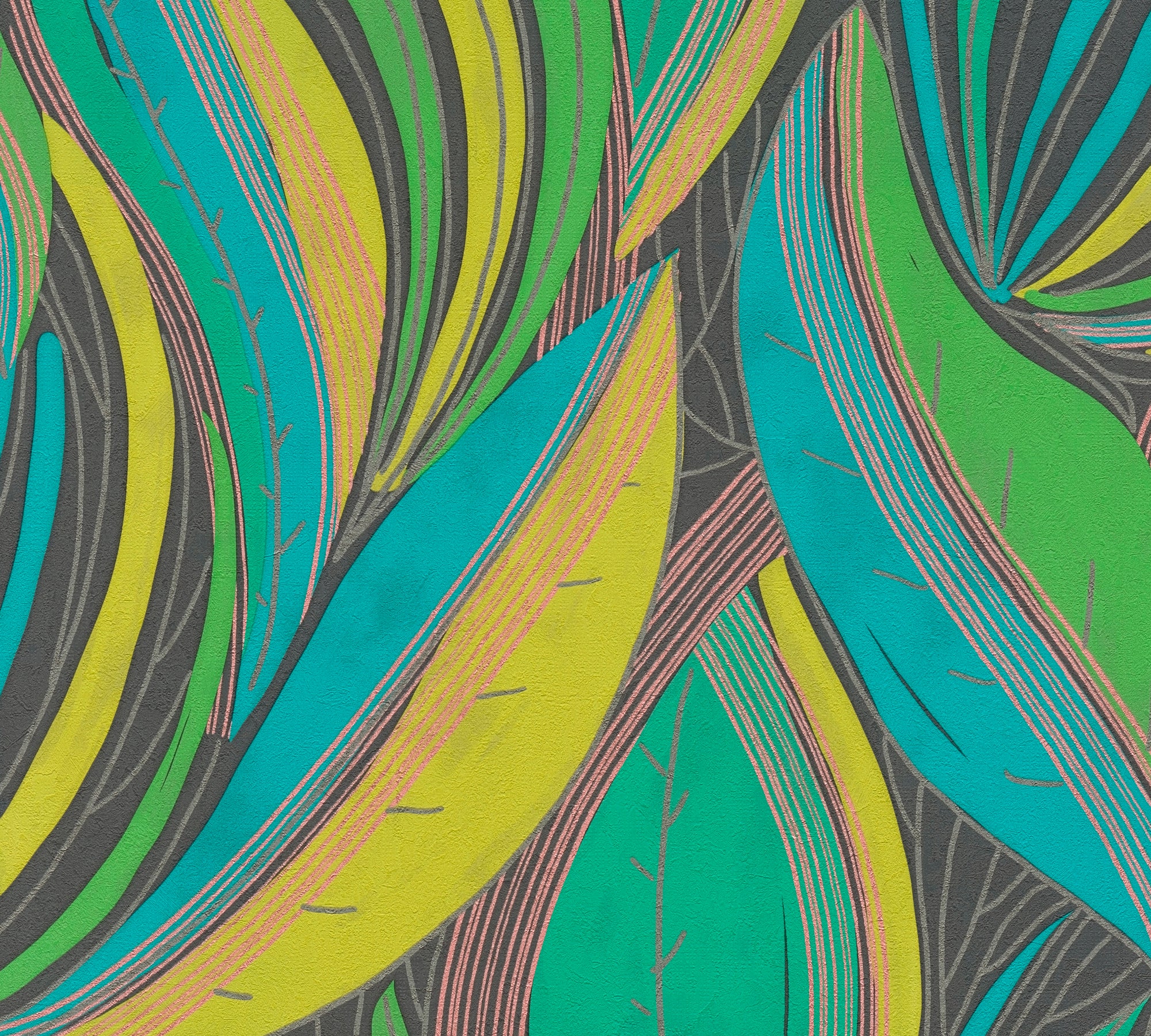 Hochwertige  Tapete aus der Kollektion Metropolitan Stories Hot Spots in Grün