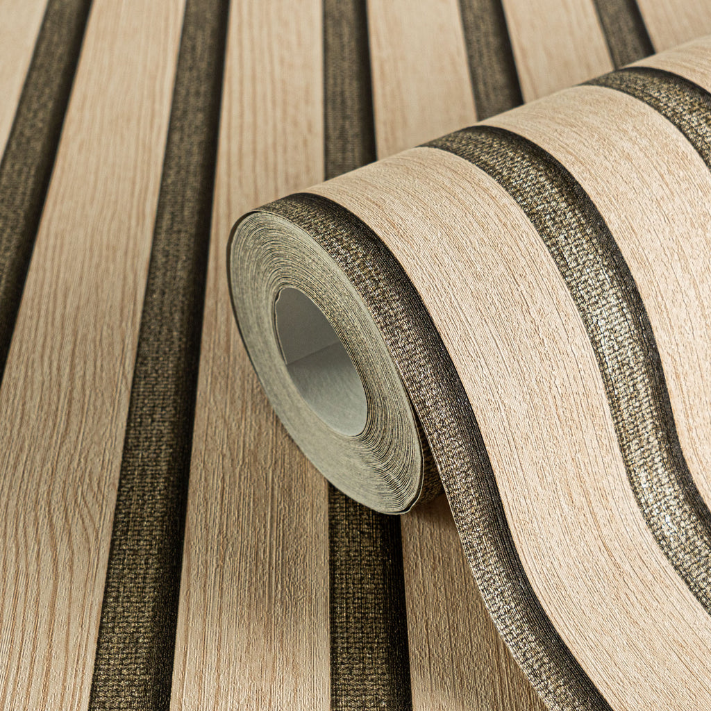 Hochwertige Tapete aus der Kollektion Hygge III in Braun