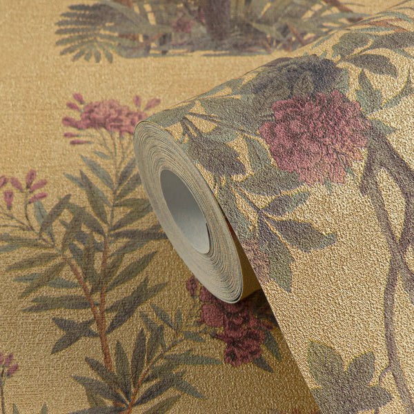 Papel pintado de alta calidad de la colección History of Art 2 en color verde 