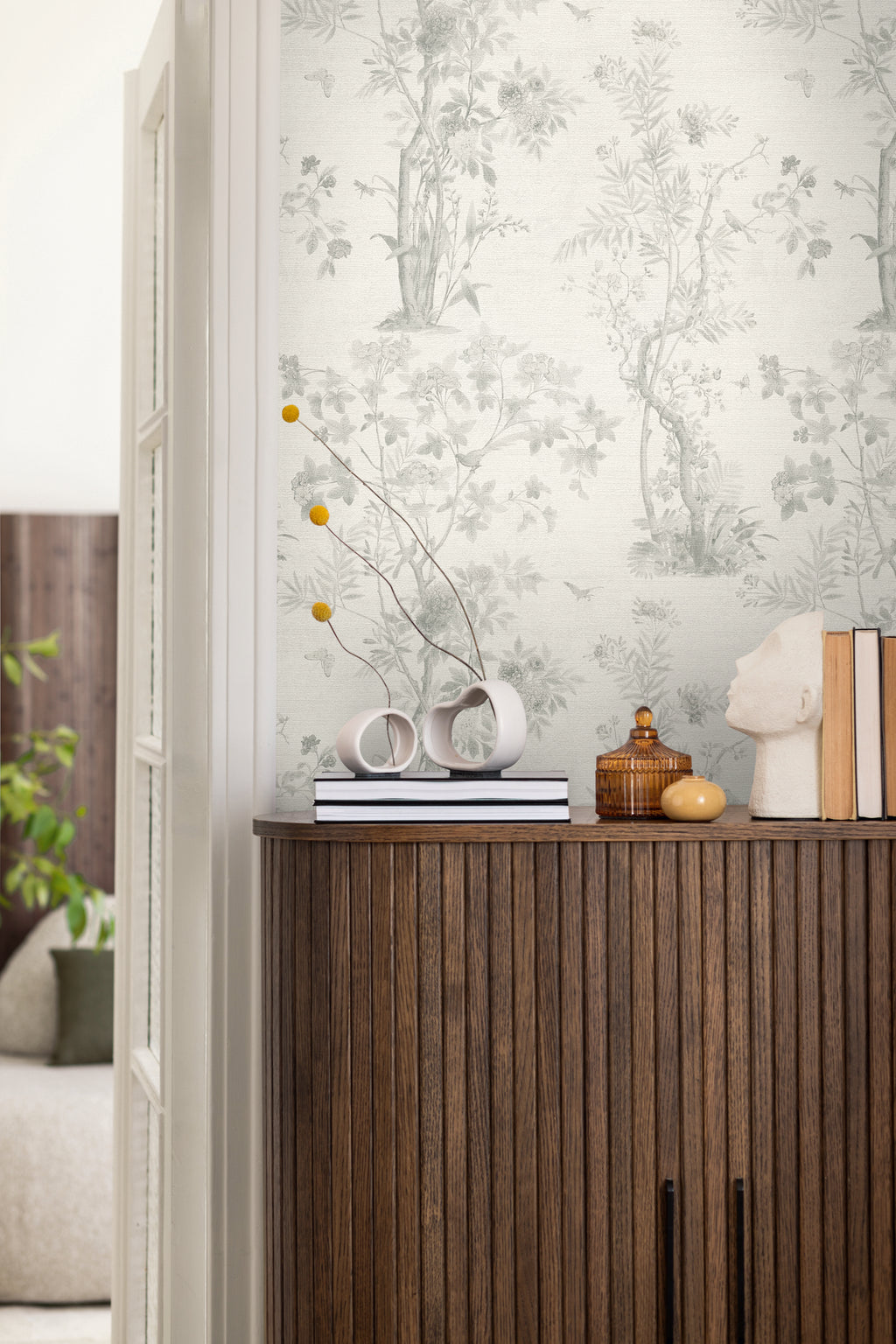 Hochwertige Tapete aus der Kollektion History of Art 2 in Grau