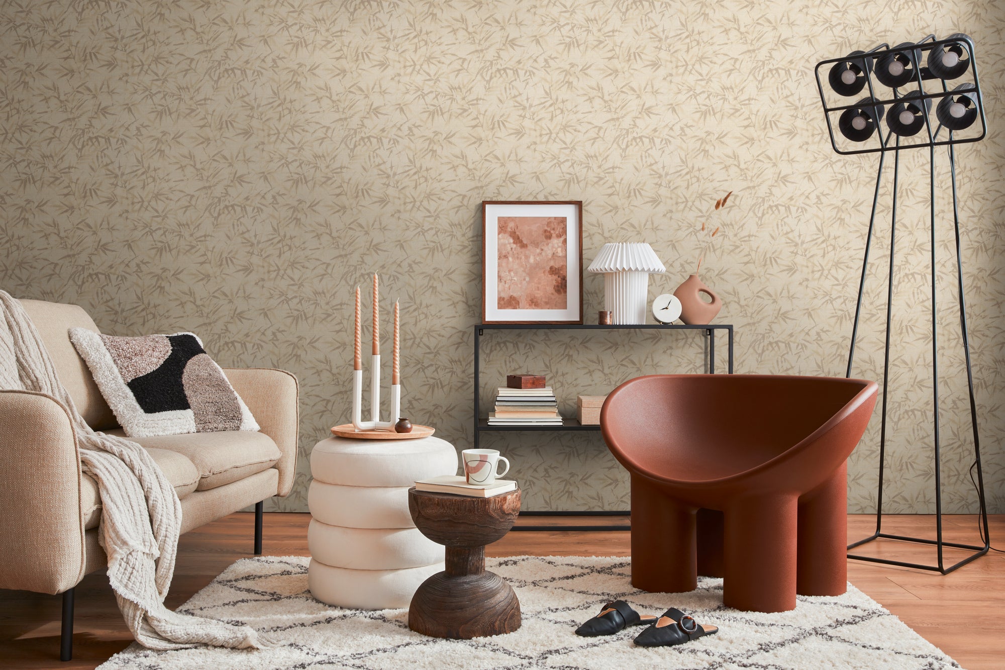 Hochwertige Tapete aus der Kollektion History of Art 2 in Beige