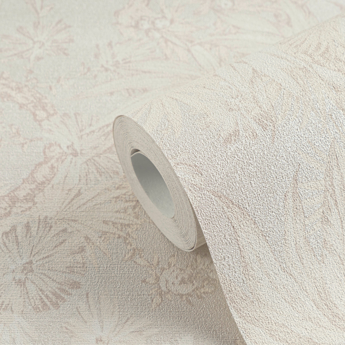 Hochwertige Vliestapete Creme Floral