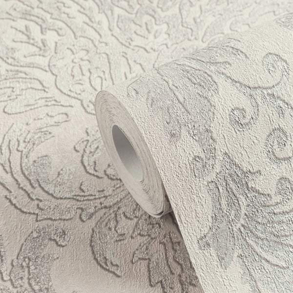 Hochwertige Vliestapete Beige Romantisch