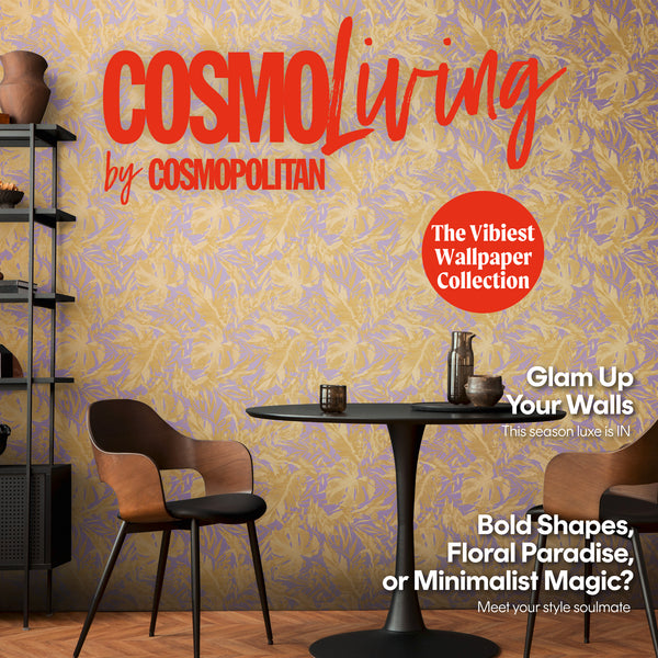 Papel pintado de alta calidad de la colección CosmoLiving en color morado. 