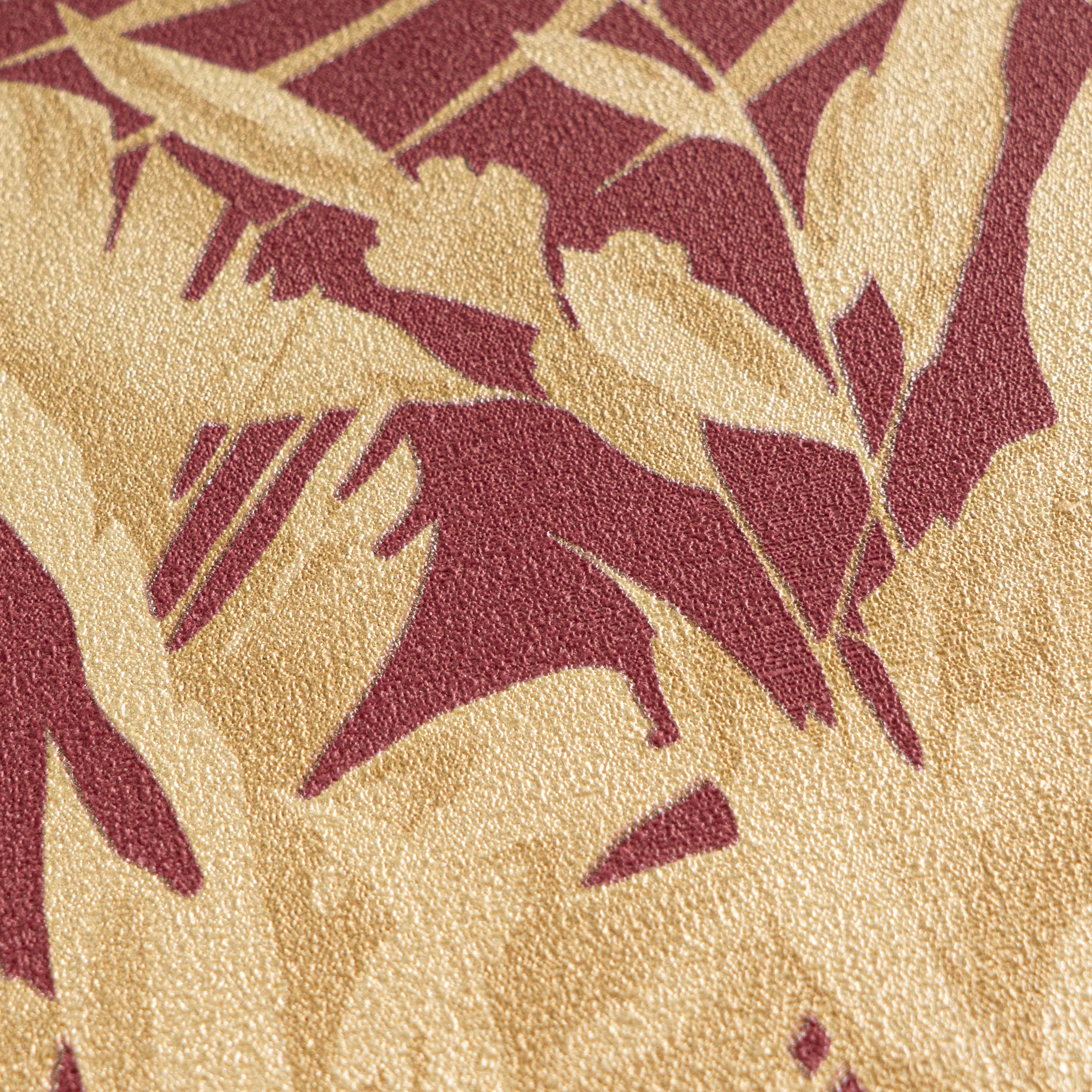 High-Quality Non-Woven Wallpaper Red Jungle