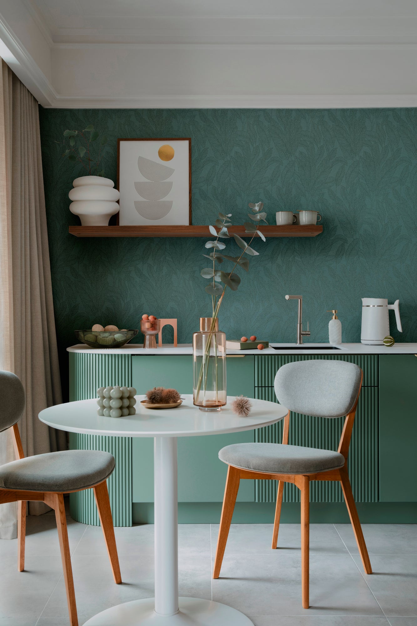 Hochwertige  Tapete aus der Kollektion CosmoLiving in Grün