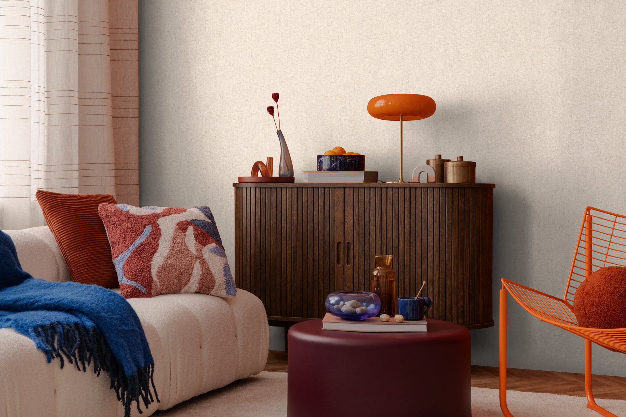 High-quality wallpaper from the CosmoLiving collection in cream 