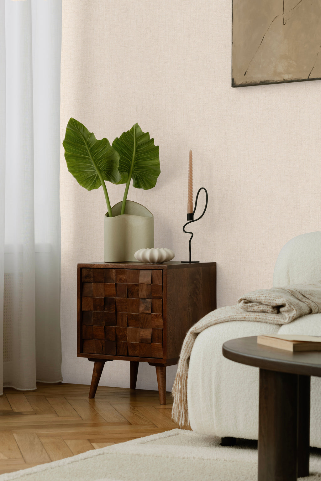 Hochwertige  Tapete aus der Kollektion CosmoLiving in Beige