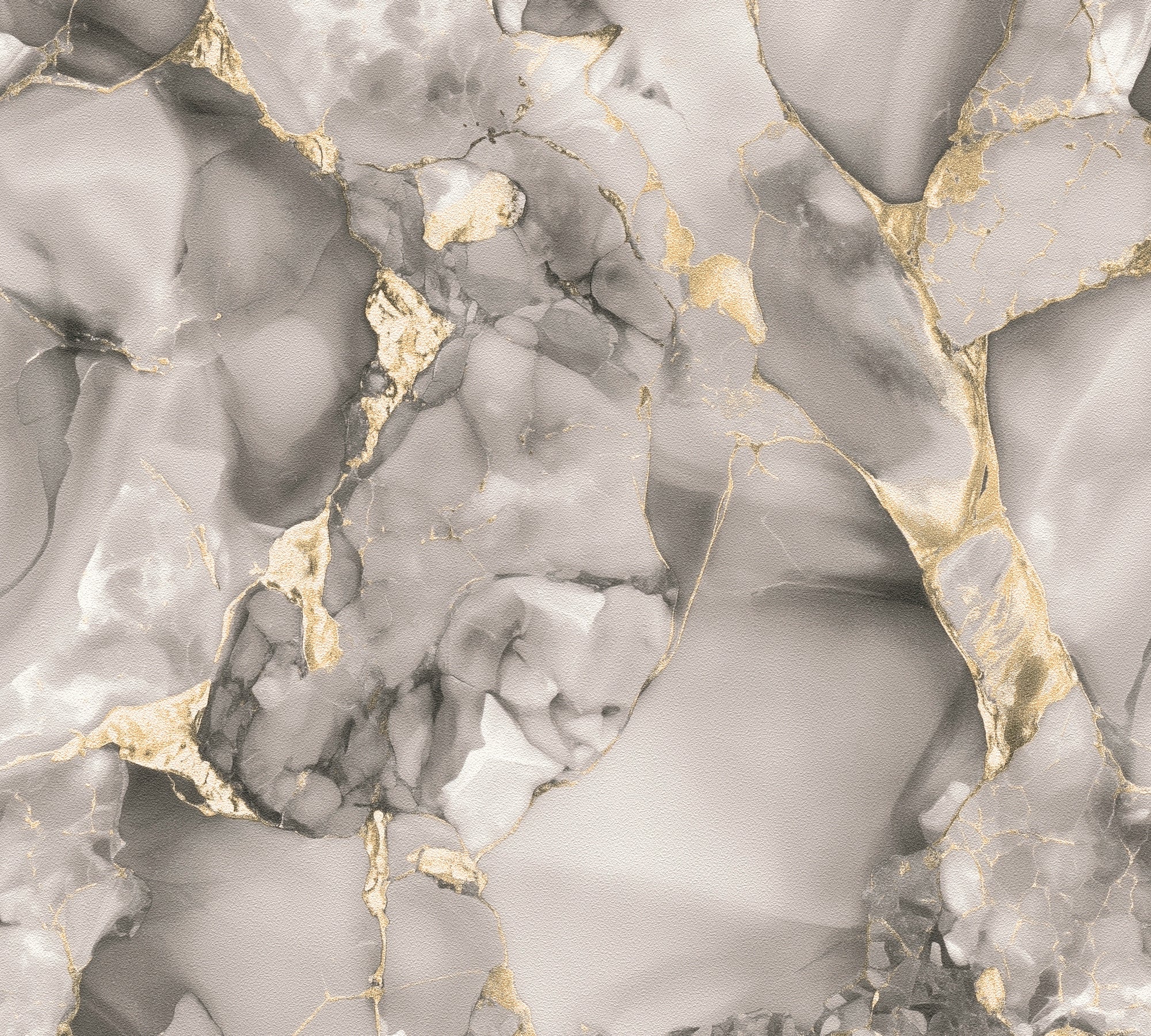 High-Quality Non-Woven Wallpaper Grey Marble