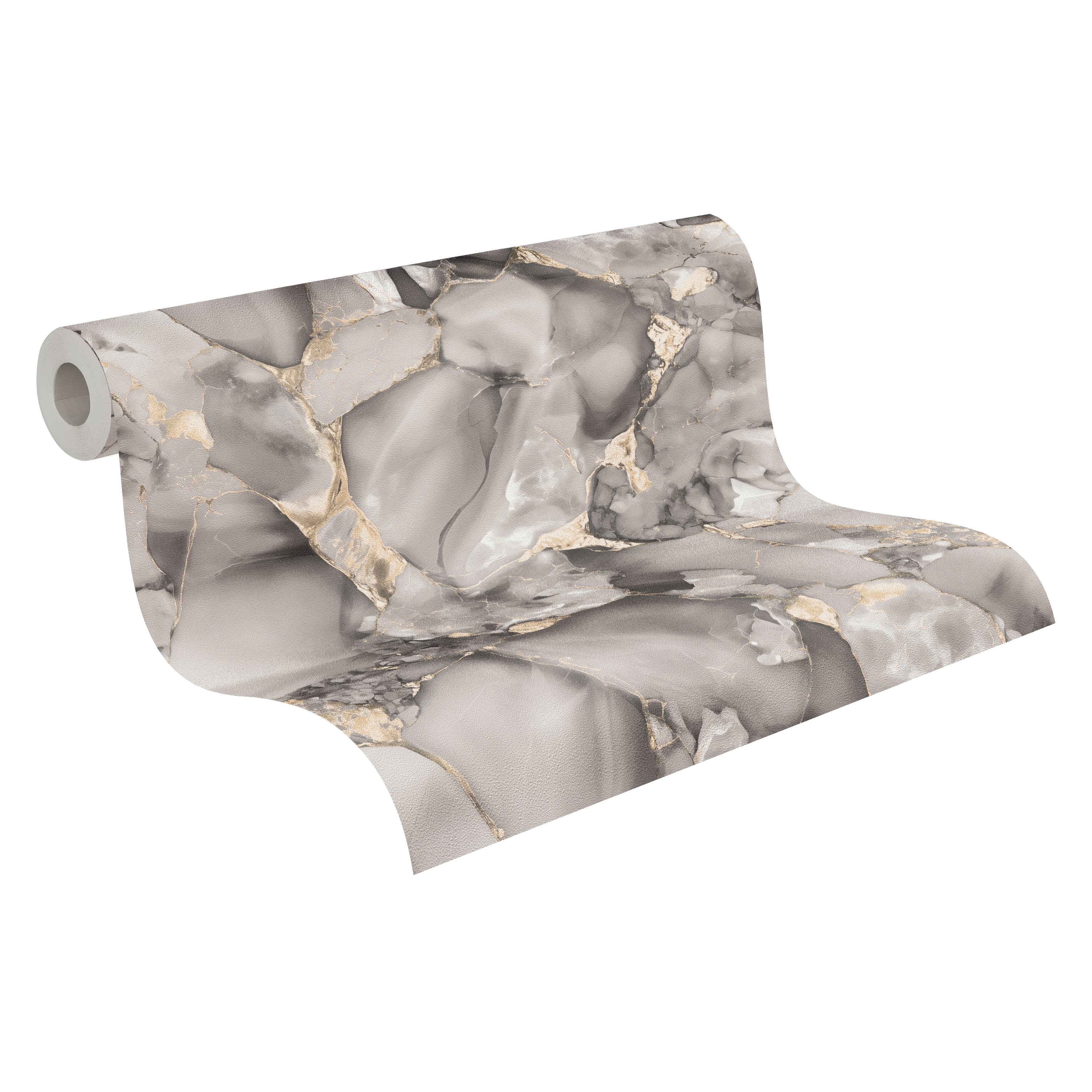 High-Quality Non-Woven Wallpaper Grey Marble