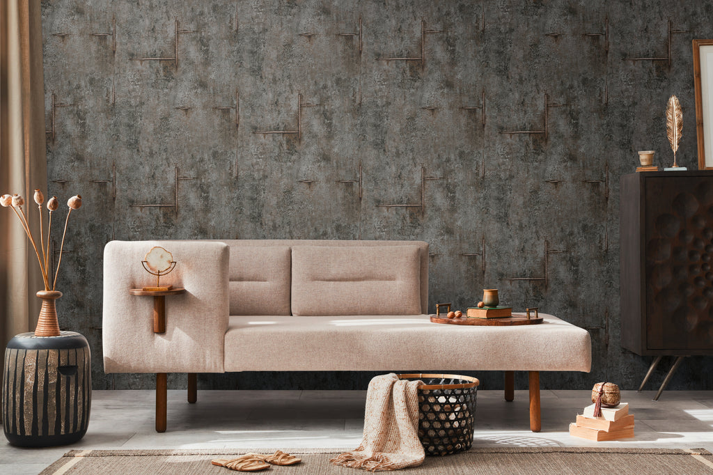 Hochwertige  Tapete aus der Kollektion CosmoLiving in Schwarz