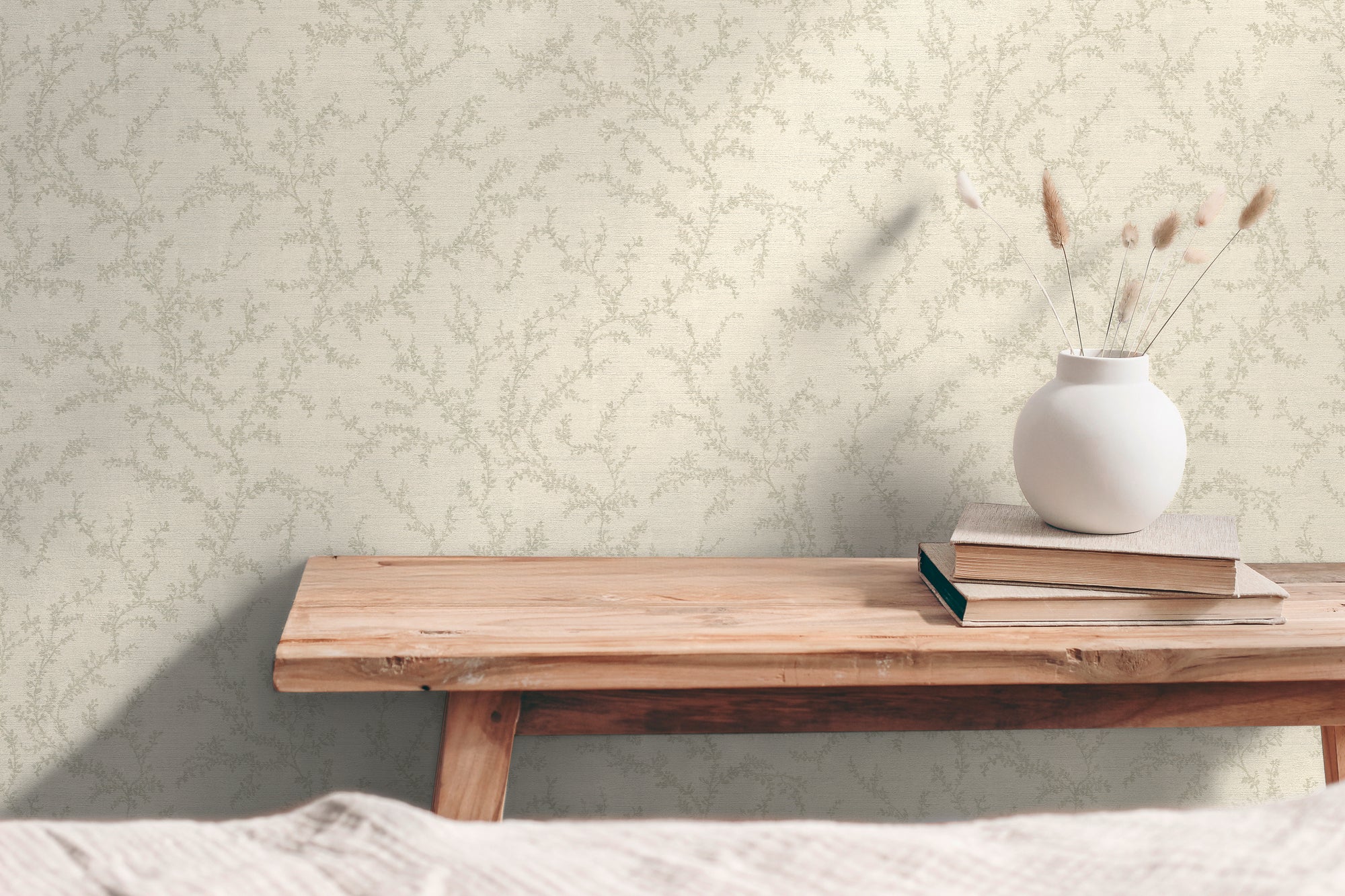 Hochwertige Tapete aus der Kollektion Hygge III in Creme