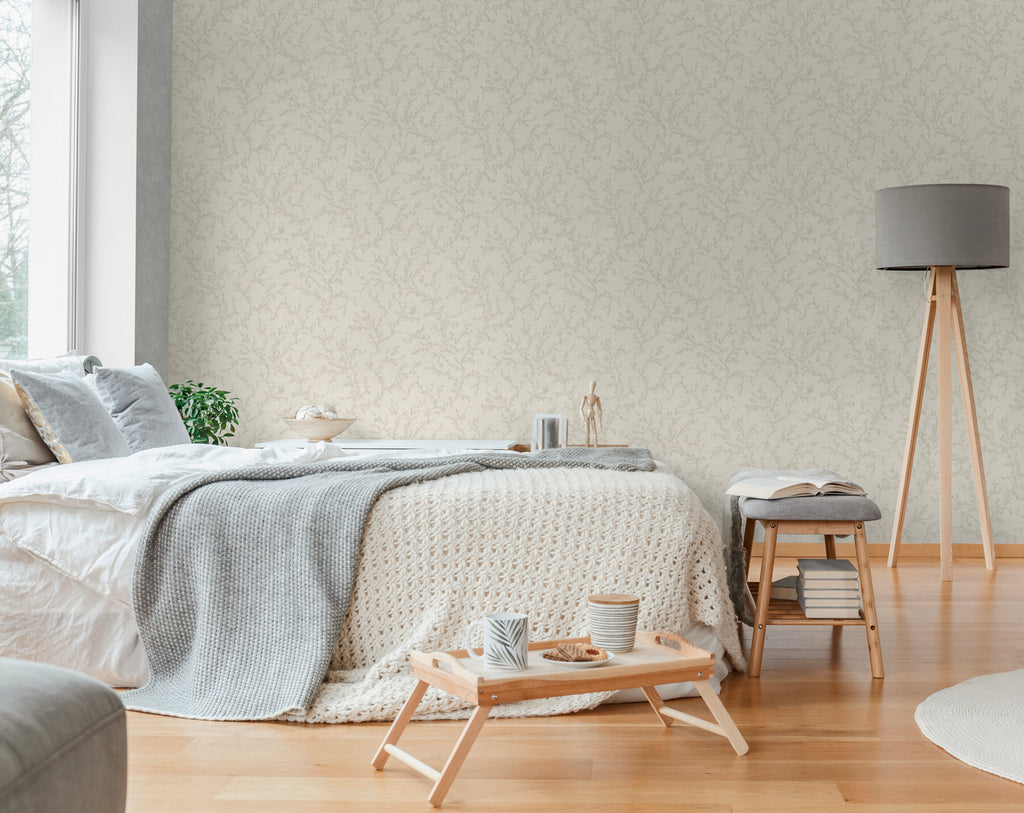 Hochwertige Tapete aus der Kollektion Hygge III in Creme