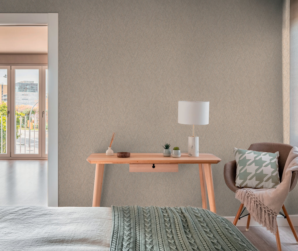 Hochwertige Tapete aus der Kollektion Hygge III in Braun