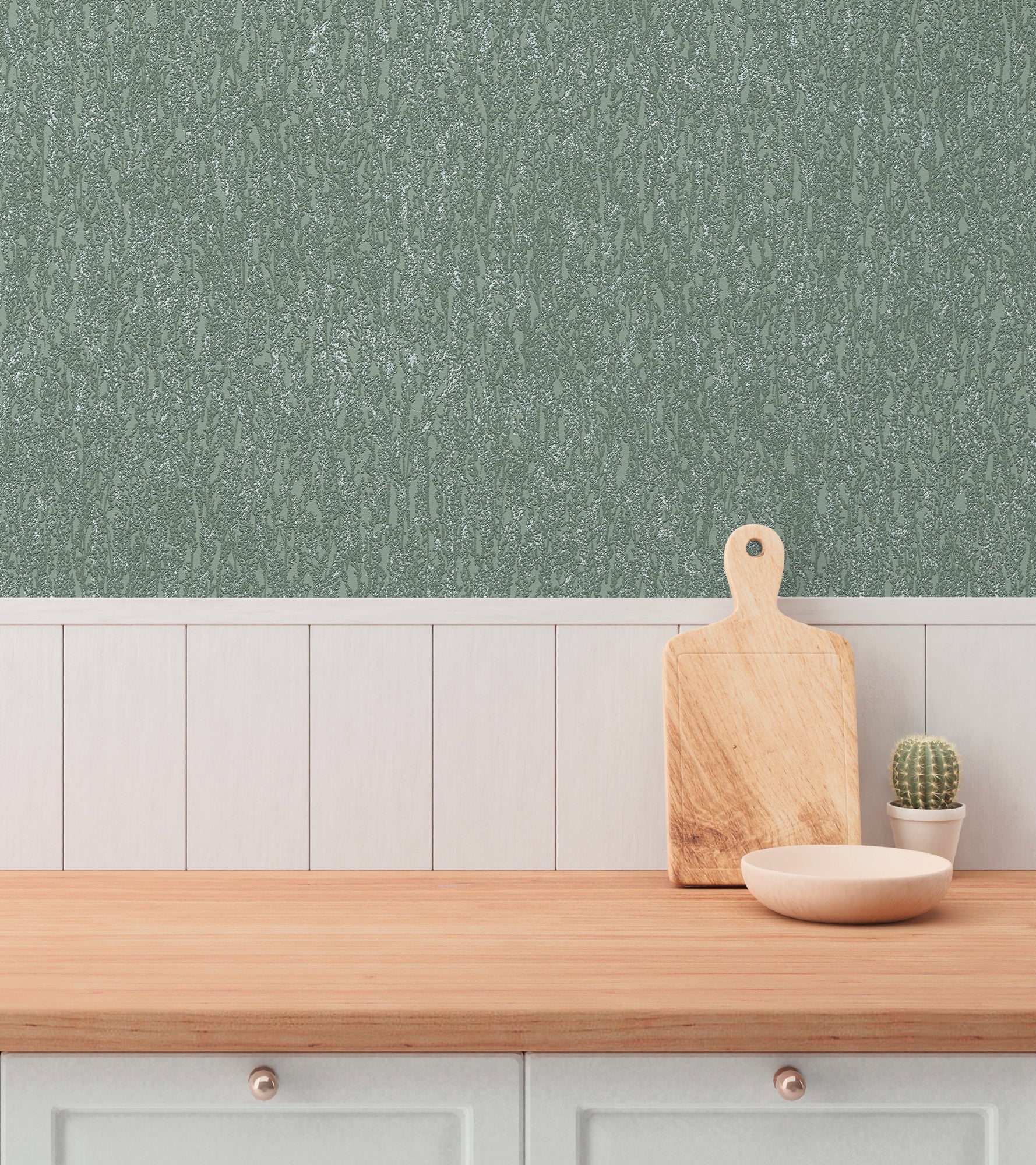 Hochwertige Tapete aus der Kollektion Hygge III in Grün