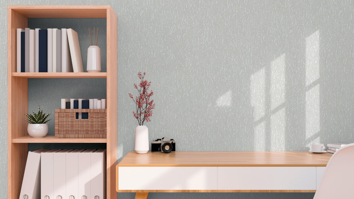 Papel pintado de alta calidad de la colección Hygge III en color gris. 