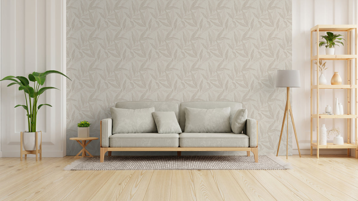 Papel pintado de alta calidad de la colección Hygge III en color beige 