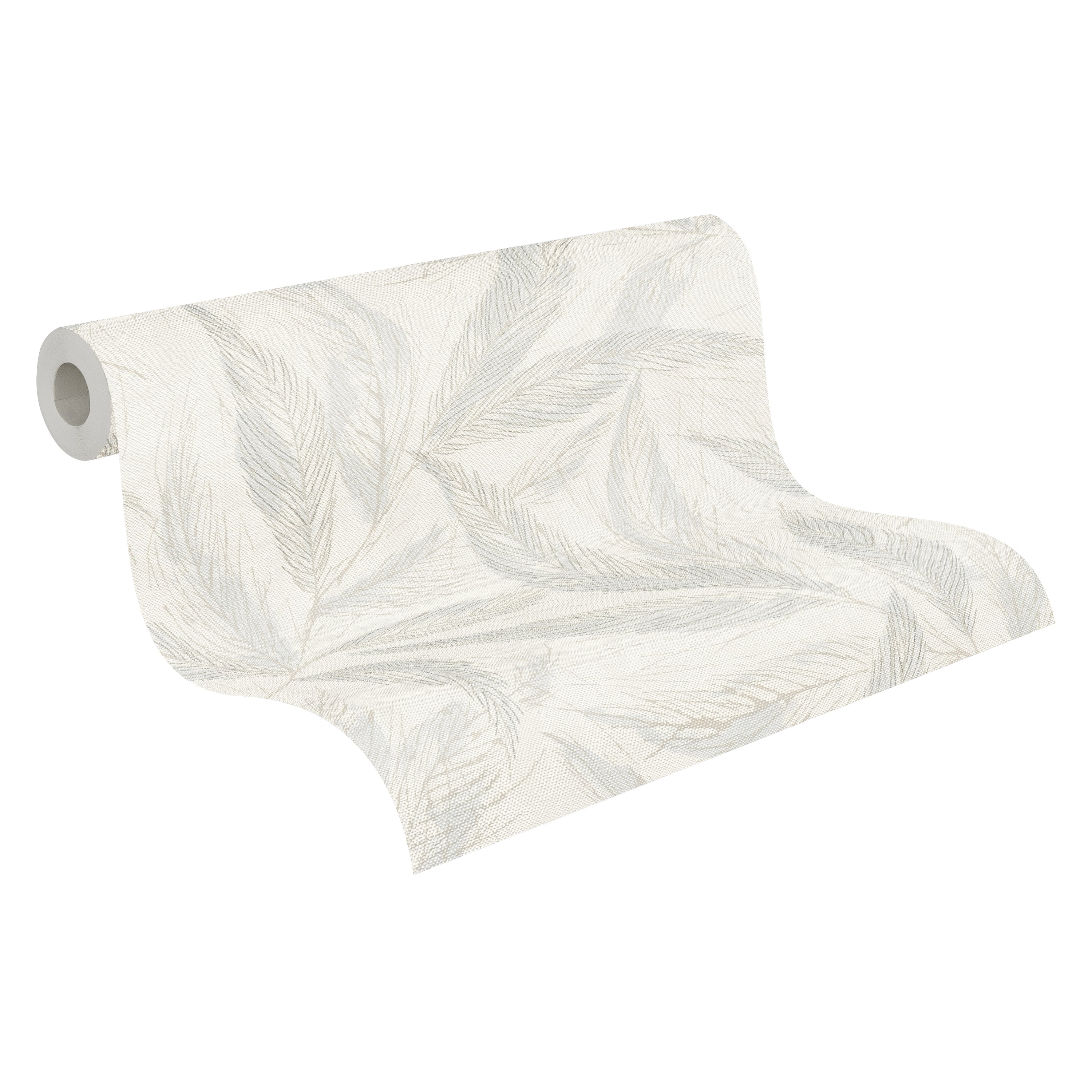 High-quality Non-Woven Wallpaper White Natural