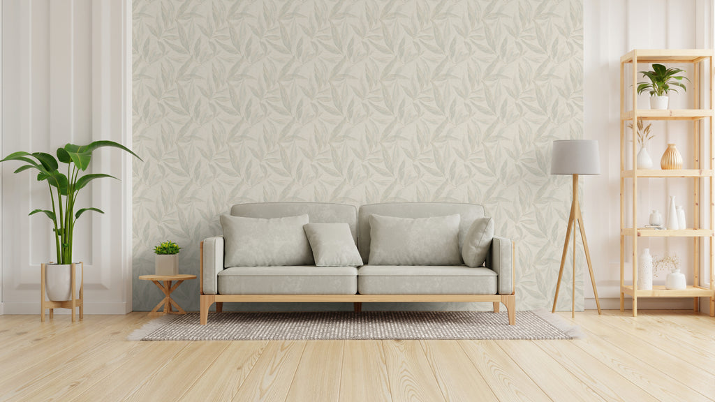 High-quality Non-Woven Wallpaper White Natural