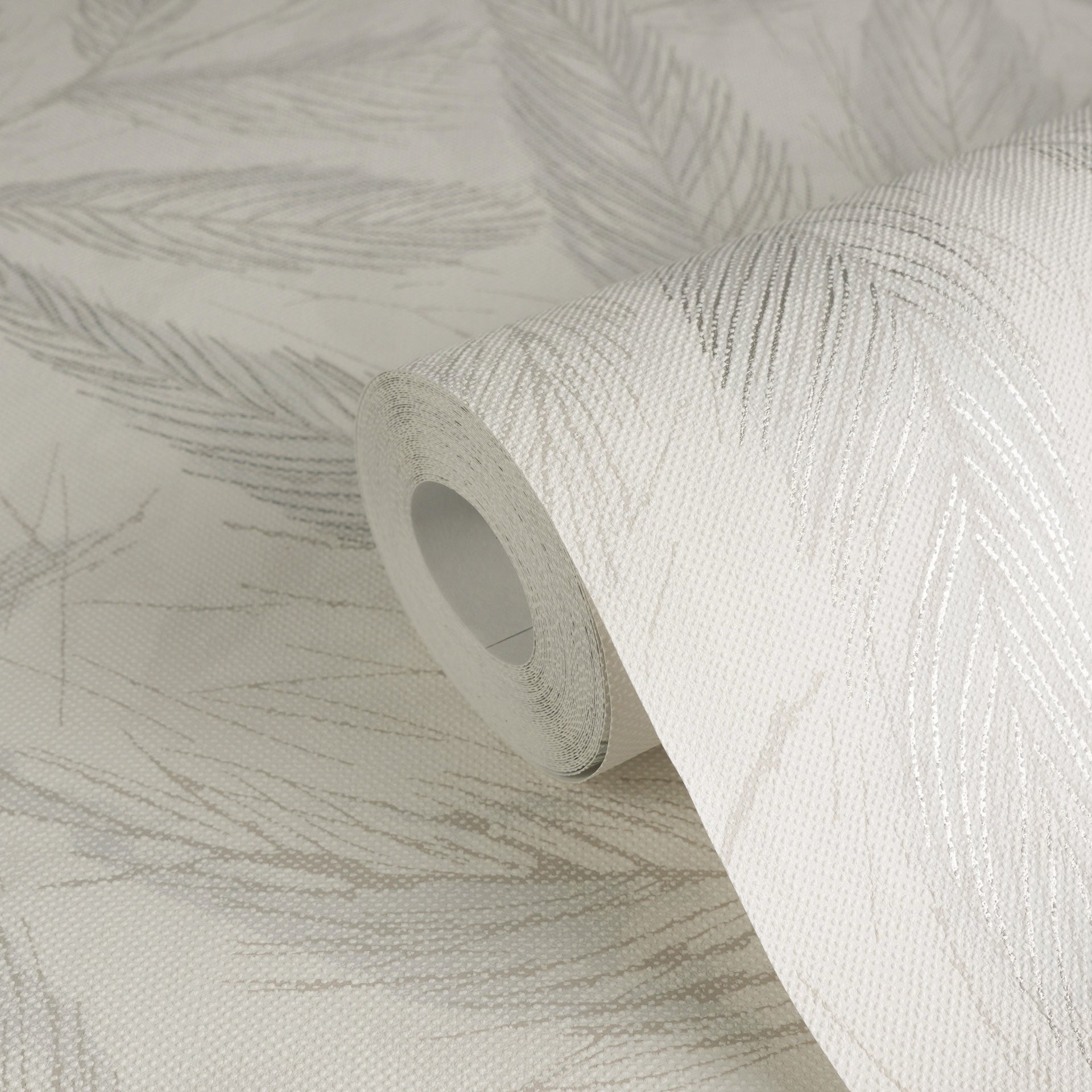 High-quality Non-Woven Wallpaper White Natural