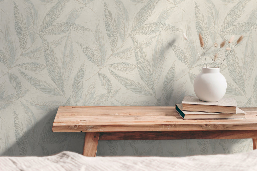 High-quality Non-Woven Wallpaper White Natural