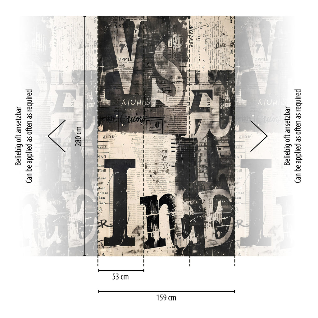 Hochwertige  Tapete aus der Kollektion CosmoLiving in Creme