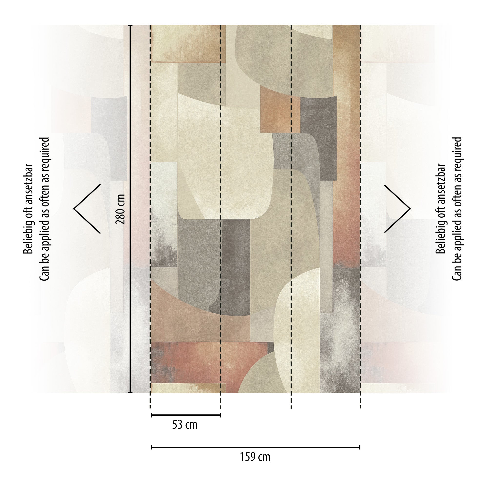 Hochwertige  Tapete aus der Kollektion CosmoLiving in Beige