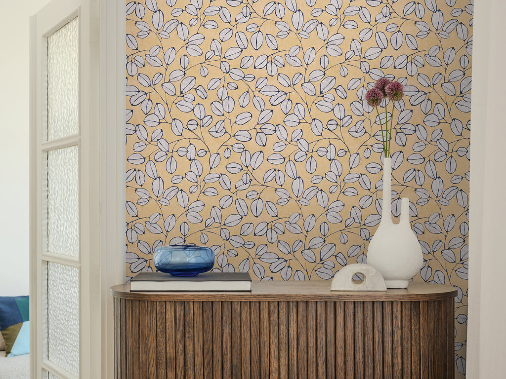 Hochwertige Tapete aus der Kollektion Nordic Feeling in Gelb