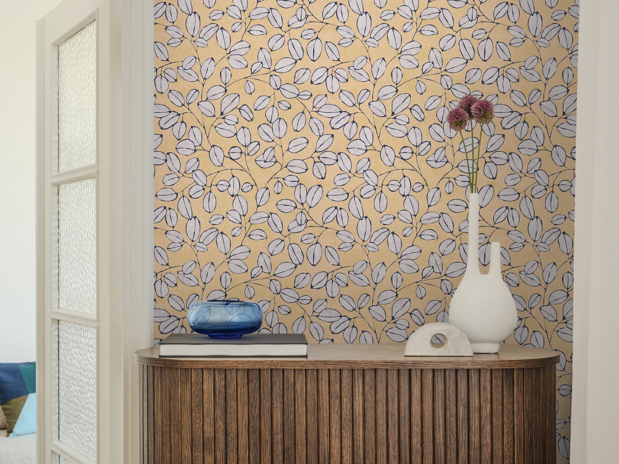 Hochwertige Tapete aus der Kollektion Nordic Feeling in Gelb