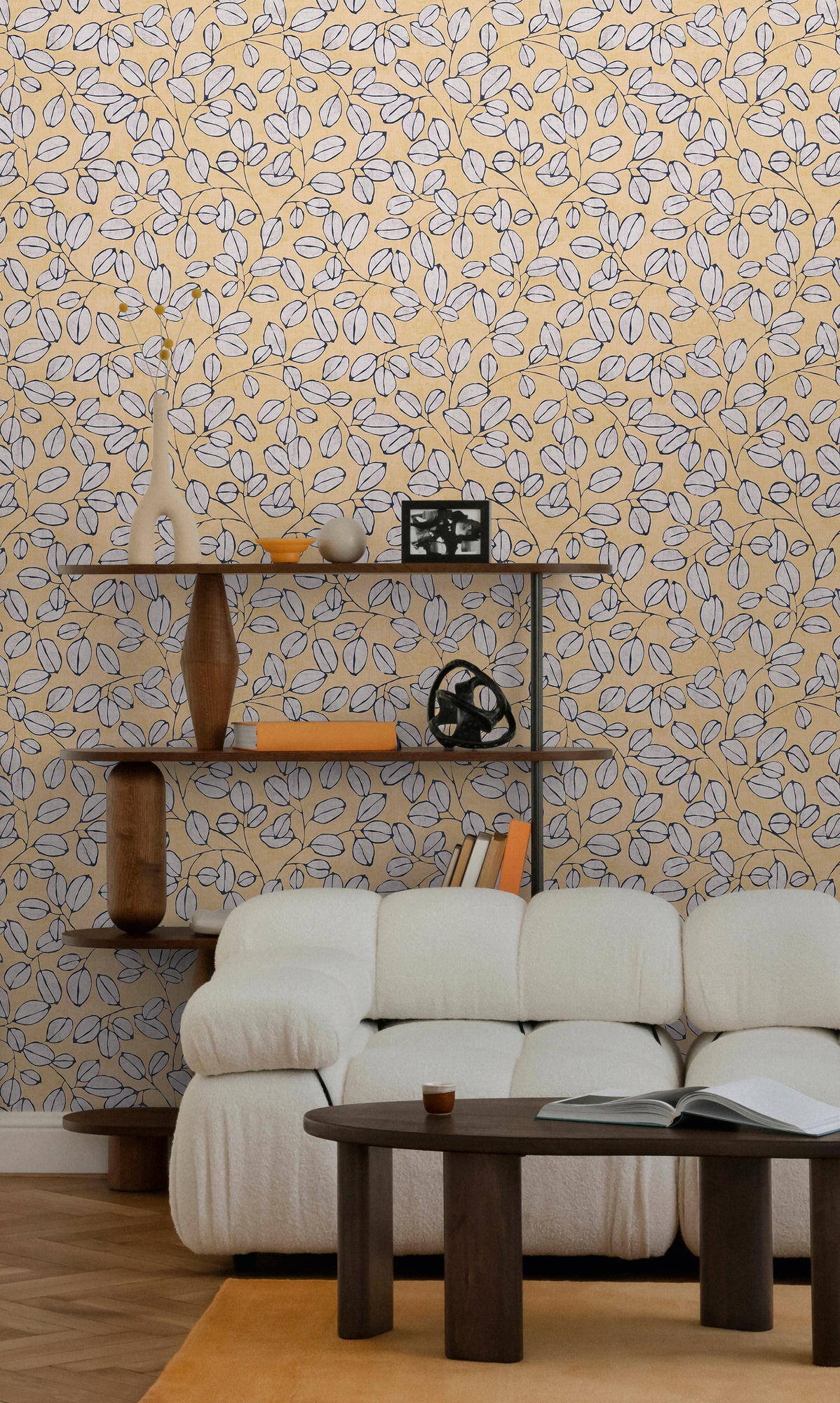 Hochwertige Tapete aus der Kollektion Nordic Feeling in Gelb