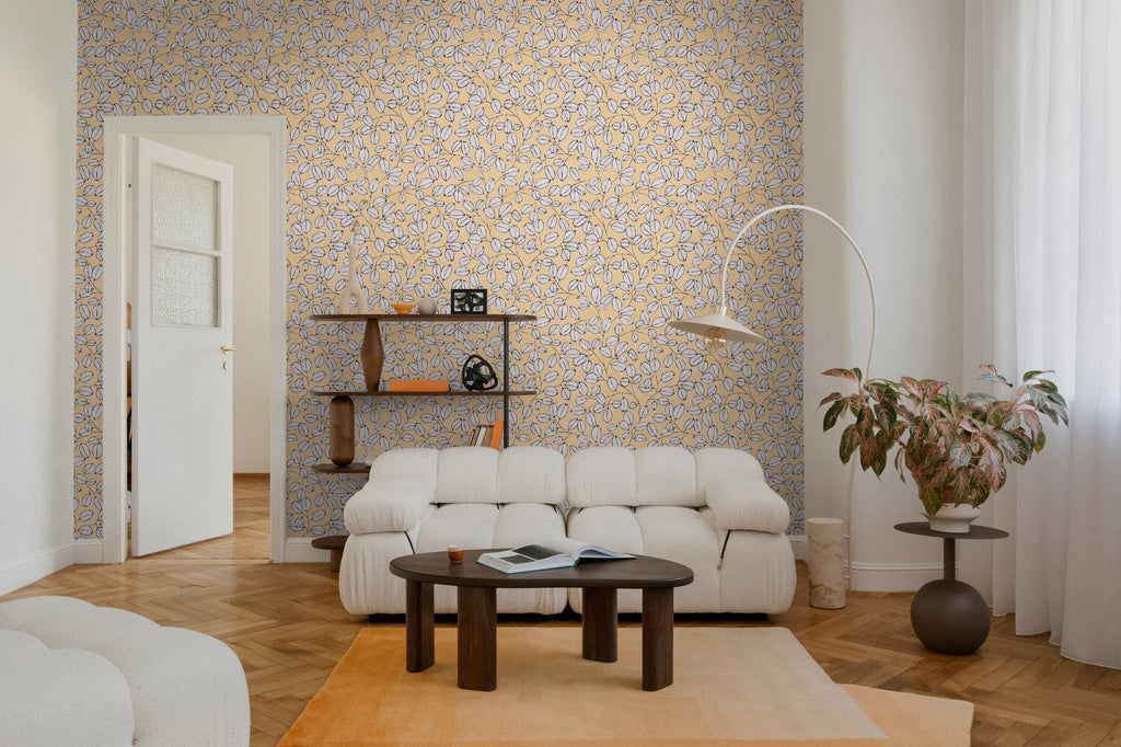 Hochwertige Tapete aus der Kollektion Nordic Feeling in Gelb