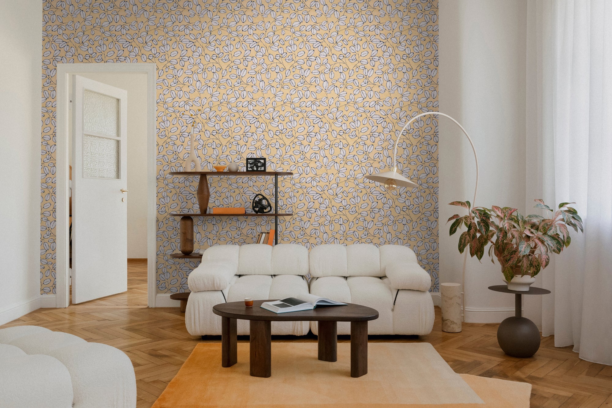 Hochwertige Tapete aus der Kollektion Nordic Feeling in Gelb