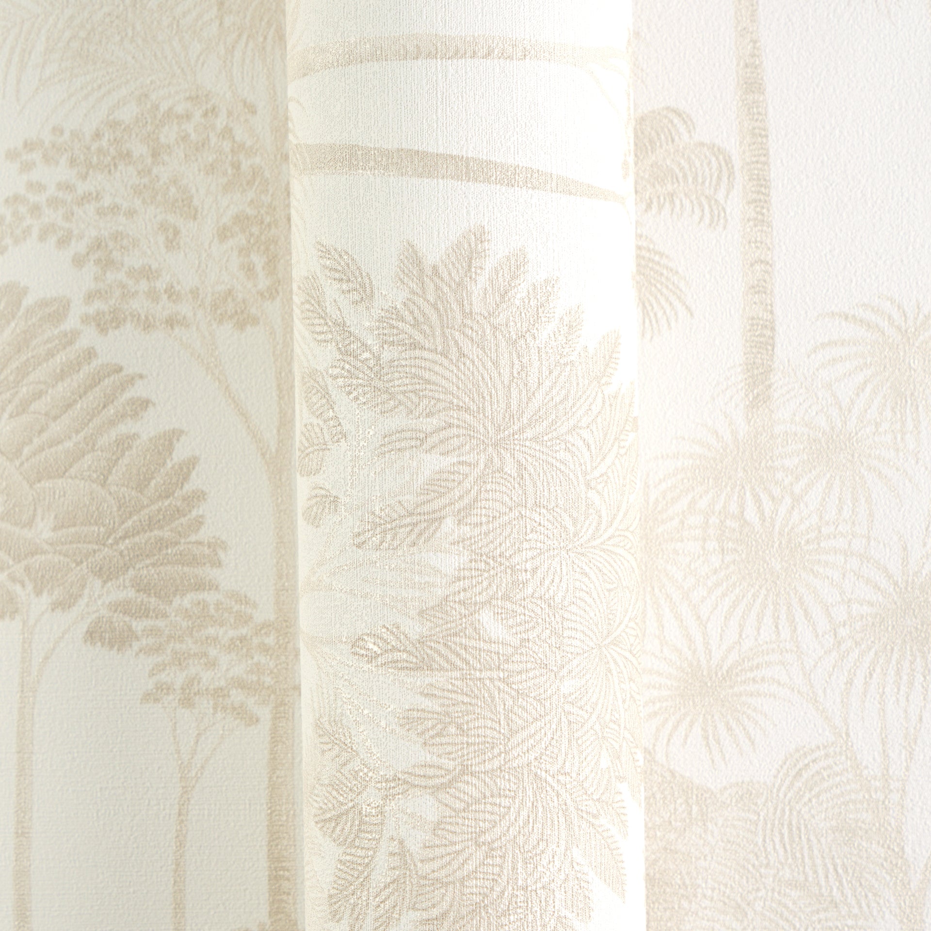 Cuba II-Vliestapete Vinyltapete Beige Dschungel