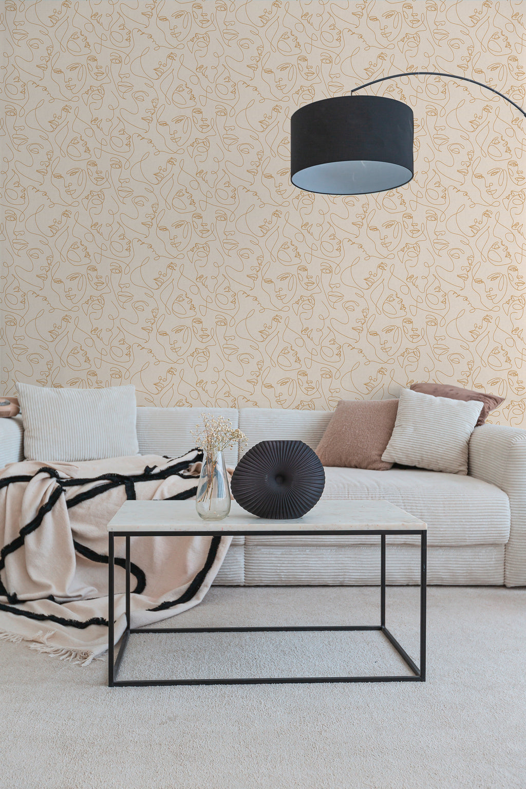 Hochwertige Tapete aus der Kollektion Pintwalls III in Weiß