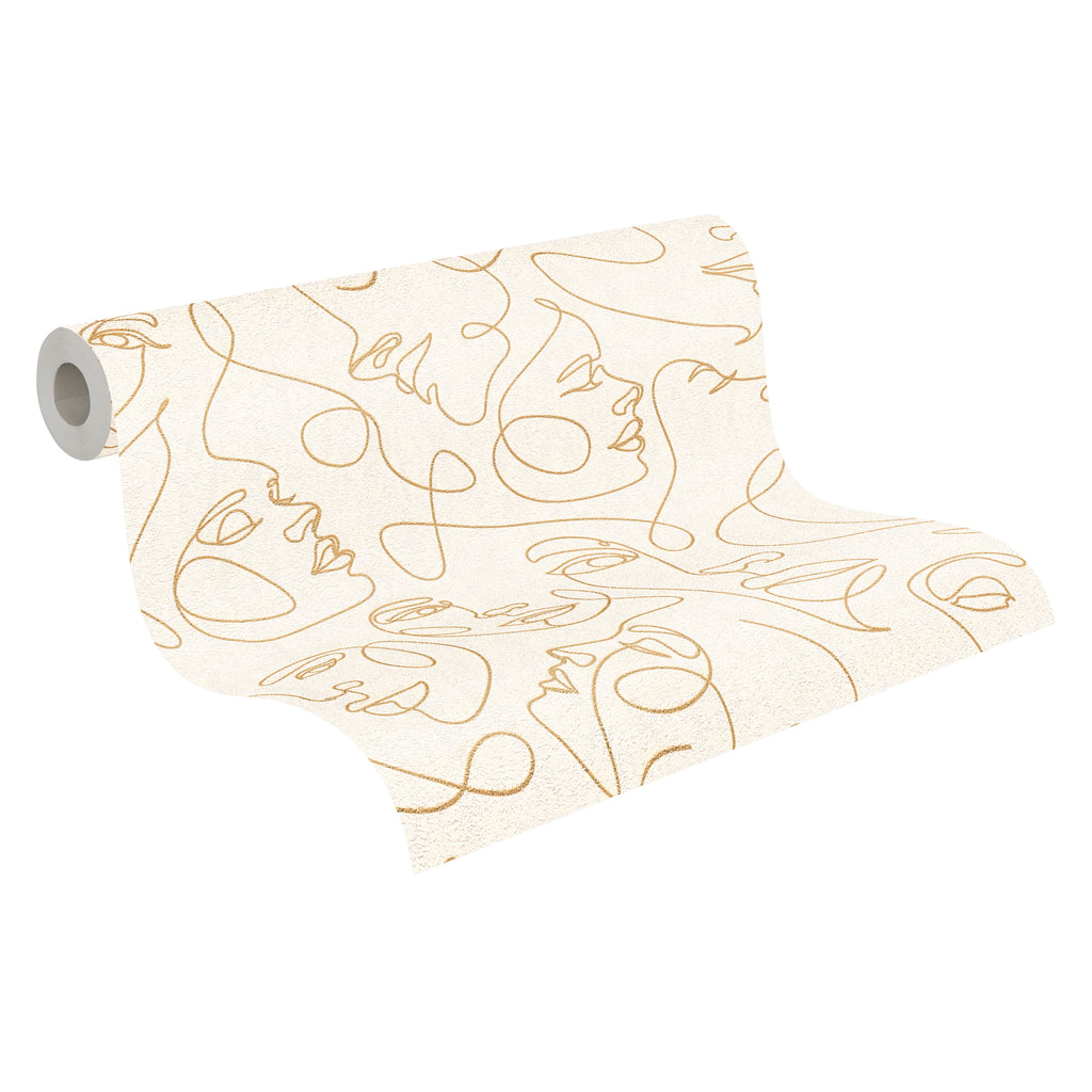 Hochwertige Tapete aus der Kollektion Pintwalls III in Weiß