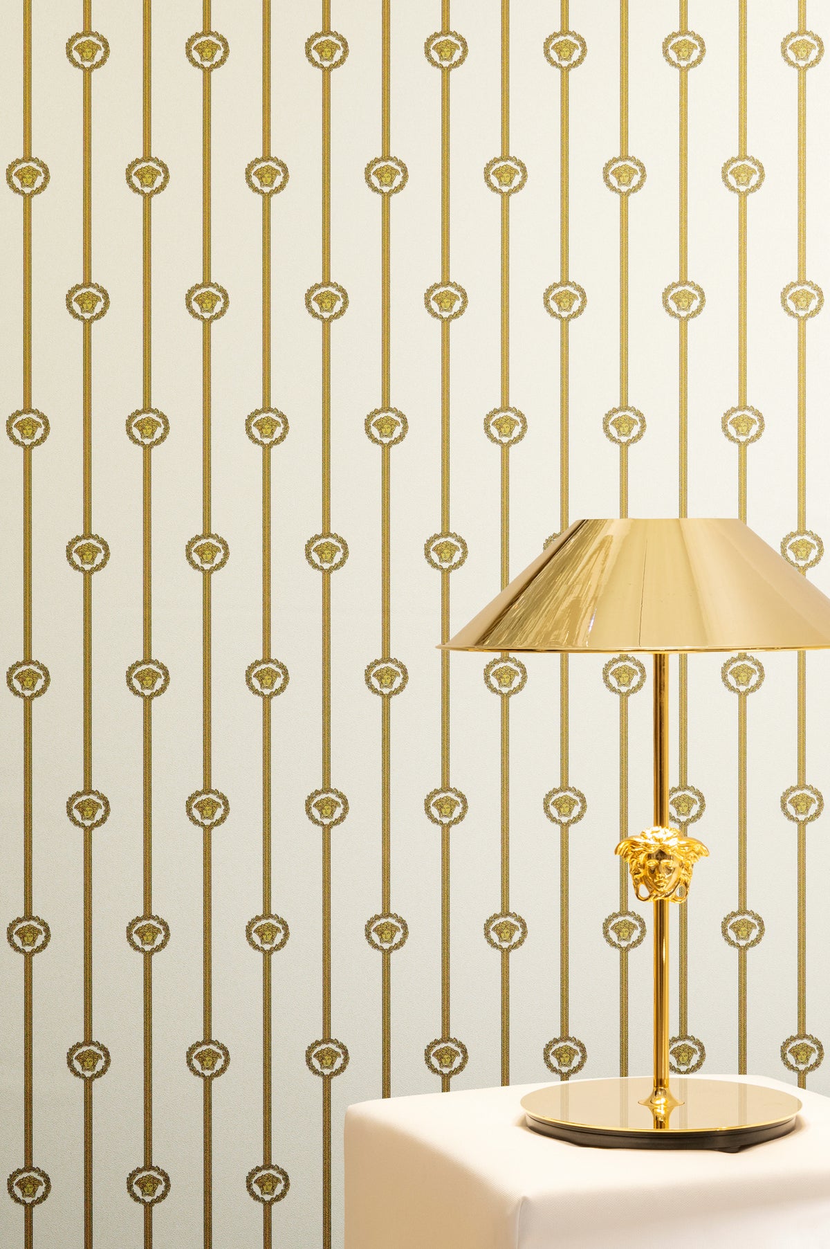 Versace 6-Vliestapete Vinyltapete Weis Streifentapete