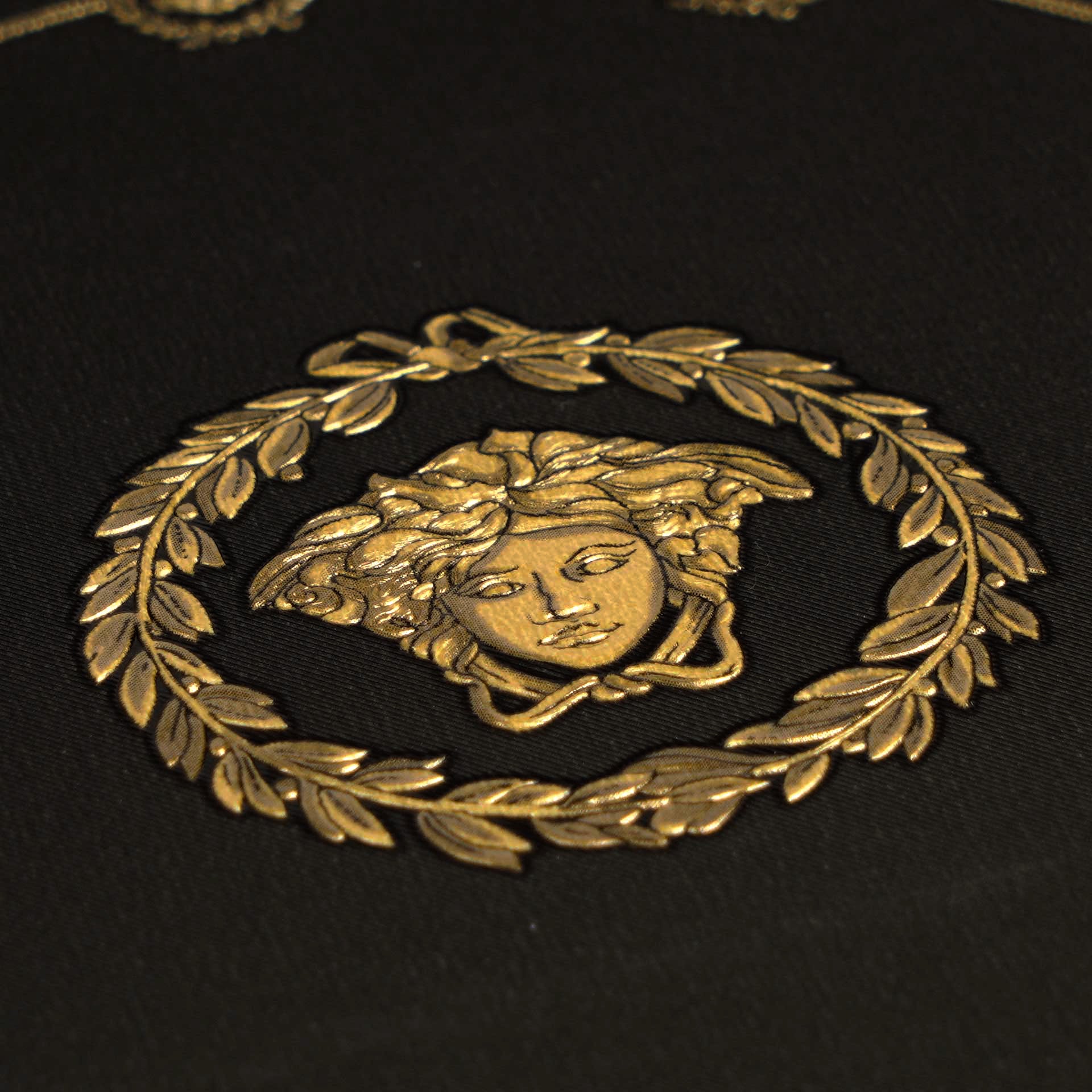 Versace 6-Vliestapete Vinyltapete Schwarz Medusakopf