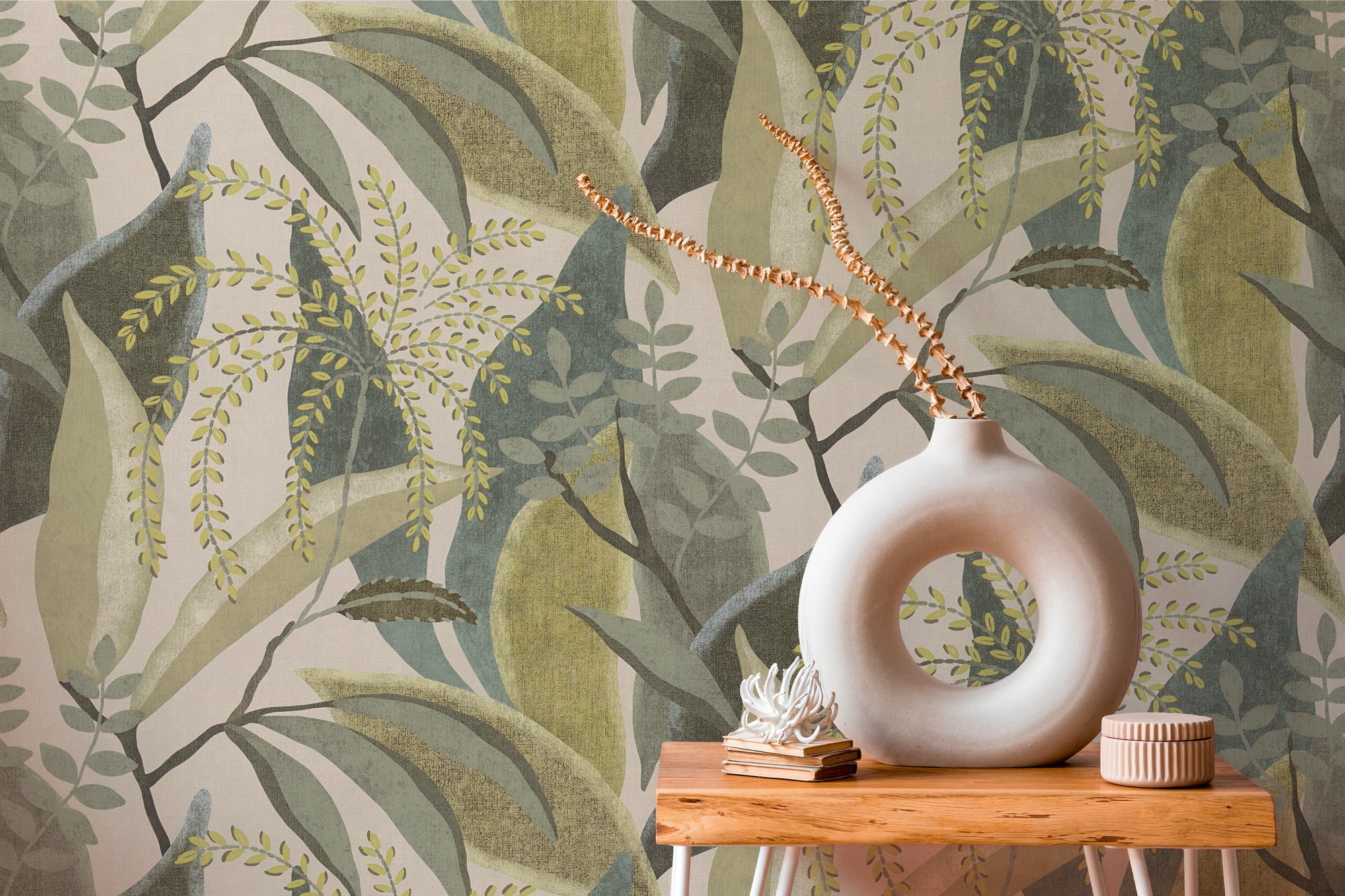 Hochwertige Tapete aus der Kollektion Pintwalls III in Grün