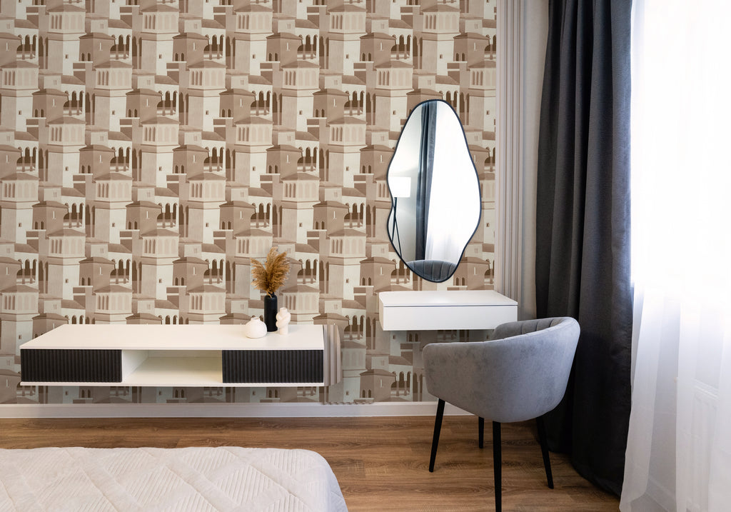 Hochwertige Tapete aus der Kollektion Pintwalls III in Braun